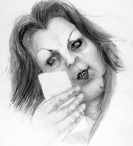 Nettroll - tegning: Kristin B. Bruun