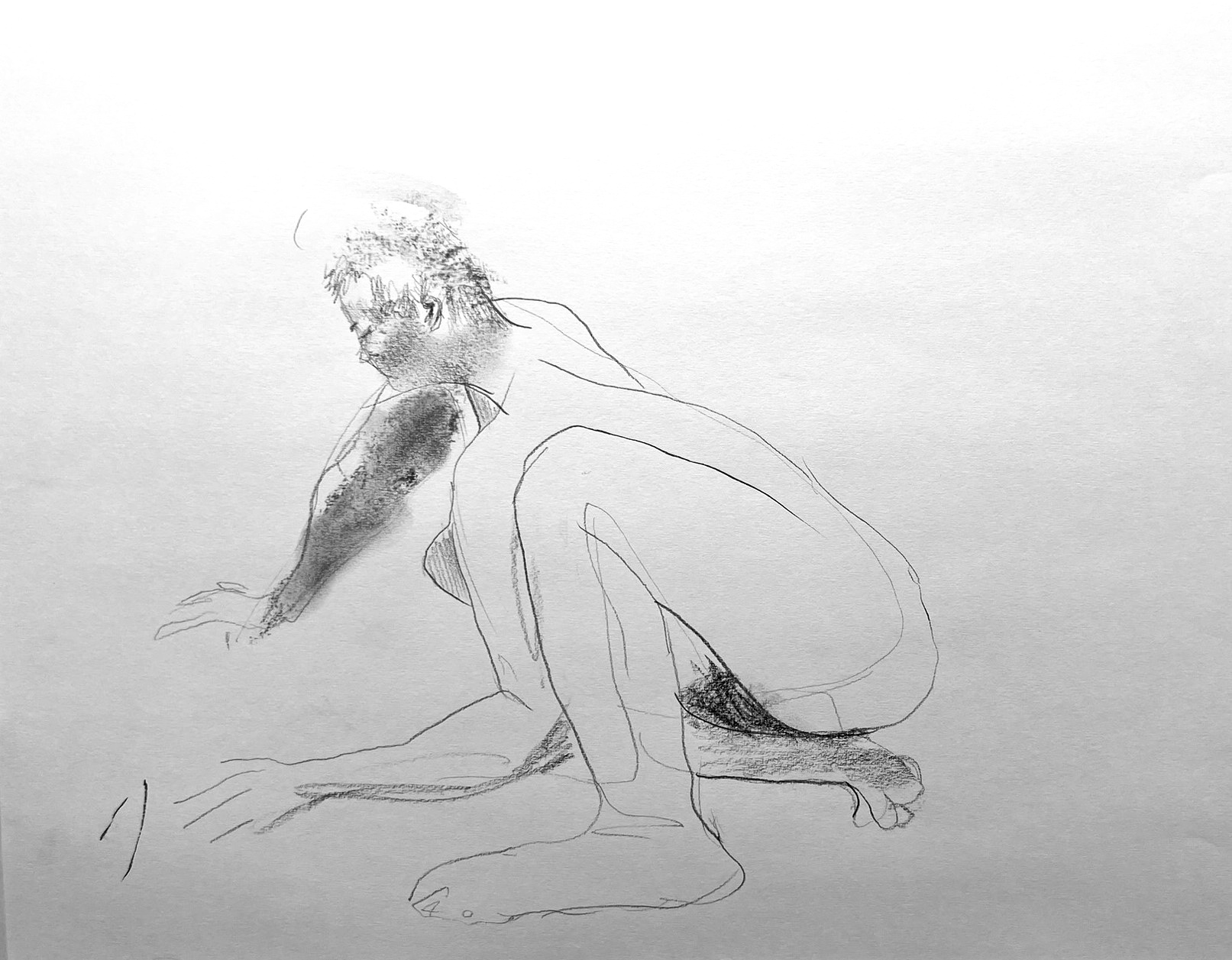 Vi skal stille ut, croquistegning fra 14. mars 2023