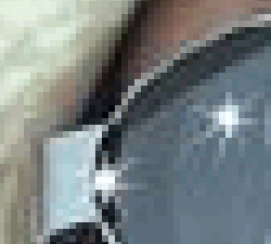 Forst&oslash;rrelsen viser bildepunktene, pixlene, rasteret