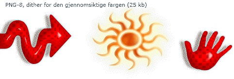 PNG-8, med dither for gjennomsiktig farge